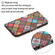 3D Colored Drawing Flip Leather Phone Case for iPhone 15 - Ethnic Totem