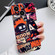 Painted Pattern Precise Hole PC Phone Case for iPhone 15 - Orange Comics