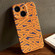 Painted Pattern Precise Hole PC Phone Case for iPhone 15 - Orange Label