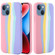 Rainbow Liquid Silicone Phone Case for iPhone 15 - Pink