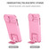 Stereoscopic Holder Sliding Camshield Phone Case for iPhone 15 - Pink