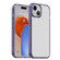 iPAKY Hanguang Series Transparent TPU+PC Phone Case for iPhone 15 - Transparent Purple
