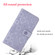 Ethnic Style Embossed Pattern Leather Phone Case for iPhone 15 - Purple