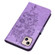 Embossed Butterfly Leather Phone Case for iPhone 15 - Light Purple