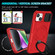 Sliding Camshield Magsafe Holder TPU Hybrid PC Phone Case for iPhone 15 - Red