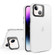 Skin Feel Lens Holder Translucent Phone Case for iPhone 15 - White