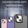 Skin Feel Lens Holder Translucent Phone Case for iPhone 15 - White