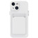 Skin Feel Card Contrast Color Button TPU Phone Case for iPhone 15 - White