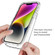 Full Body Shockproof Clear Gradient Phone Case for iPhone 15 Plus - Black