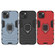 Shockproof PC + TPU Holder Phone Case for iPhone 15 Plus - Black