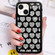 Love Hearts Diamond Mirror TPU Phone Case for iPhone 15 Plus - Black