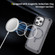 Skin Feel TPU + PC MagSafe Magnetic Phone Case for iPhone 15 Plus - Transparent Black