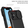 Stereoscopic Holder Sliding Camshield Phone Case for iPhone 15 Plus - Black