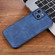 AZNS 3D Embossed Skin Feel Phone Case for iPhone 15 Plus - Sapphire Blue