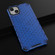 Lanyard Honeycomb Phone Case for iPhone 15 Plus - Blue