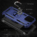 Shockproof TPU + PC Phone Case with Holder for iPhone 15 Plus - Blue