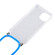 Four-Corner Shockproof Transparent TPU Case with Lanyard for iPhone 15 Plus - Green Blue White