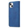 AZNS Skin Feel Calf Texture Flip Leather Phone Case for iPhone 15 Plus - Blue