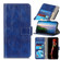 Retro Crazy Horse Texture Horizontal Flip Leather Phone Case for iPhone 15 Plus - Blue