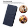 Rhombic Texture Leather Phone Case with Lanyard for iPhone 15 Plus - Blue