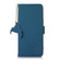 Genuine Leather Magnetic RFID Leather Phone Case for iPhone 15 Plus - Blue