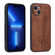 AZNS 3D Embossed Skin Feel Phone Case for iPhone 15 Plus - Brown