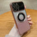 Large Window MagSafe Gradient Glitter Electroplating TPU Phone Case for iPhone 15 Plus - Rose Gold