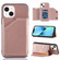 Skin Feel PU + TPU + PC Back Cover Shockproof Case for iPhone 15 Plus - Rose Gold