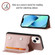 Skin Feel PU + TPU + PC Back Cover Shockproof Case for iPhone 15 Plus - Rose Gold