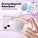 Marble Pattern Dual-side IMD Magsafe TPU Phone Case for iPhone 15 Plus - Rose Gold 005