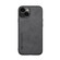 Skin Feel Magnetic Leather Back Phone Case for iPhone 15 Plus - Dark Grey