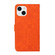 Ethnic Style Embossed Pattern Leather Phone Case for iPhone 15 Plus - Orange