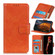 Nappa Texture Leather Case for iPhone 15 Plus - Orange
