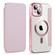 MagSafe Magnetic RFID Anti-theft Leather Phone Case for iPhone 15 Plus - Pink
