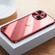 Metal Frame Frosted PC Shockproof Phone Case for iPhone 15 Plus - Red