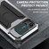 R-JUST Sliding Camera Life Waterproof Holder Phone Case for iPhone 15 Plus - Silver