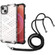 Lanyard Honeycomb Phone Case for iPhone 15 Plus - White