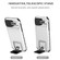 Stereoscopic Holder Sliding Camshield Phone Case for iPhone 15 Plus - White