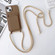 Crossbody Lanyard Elastic Silicone Card Holder Phone Case for iPhone 15 Plus - Dark Grey