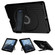 360 Rotation Stand EVA Hard PC Tablet Case with Strap for iPad 10th Gen 10.9 2022 - Black