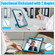 Contrast Color Robot Silicone + PC Tablet Cas for iPad 10th Gen 10.9 2022 - Black+Blue