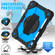 Contrast Color Robot Shockproof Silicon + PC Tablet Protective Case for iPad 10th Gen 10.9 2022 - Black+Blue