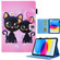 Colored Drawing Leather Smart Tablet Case for iPad 10th Gen 10.9 2022 - Black Cats