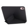 Millet Texture PU + Silicone 3-folding Leather Tablet Case for iPad 10th Gen 10.9 2022 - Black