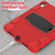 3-Layer Protection Screen Frame + PC + Silicone Tablet Case for iPad 10th Gen 10.9 2022 - Red+Black