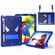 Spider Texture Silicone Hybrid PC Tablet Case with Shoulder Strap for iPad 10th Gen 10.9 2022 - Navy Blue + Blue