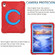 EVA + PC Tablet Protective Case with 360 Rotating Bracket for iPad 10th Gen 10.9 2022 - Red+Blue