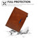 Suede Cross Texture Magnetic Clasp Leather Tablet Case for iPad 10th Gen 10.9 2022 - Brown