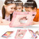 360 Degree Rotation Shockproof Silicone + PC Tablet Case for iPad 10th Gen 10.9 2022 - Rose Gold