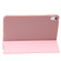 Three-folding Holder Honeycomb Silicone + PU Smart Leather Tablet Case for iPad 10th Gen 10.9 2022 - Rose Gold